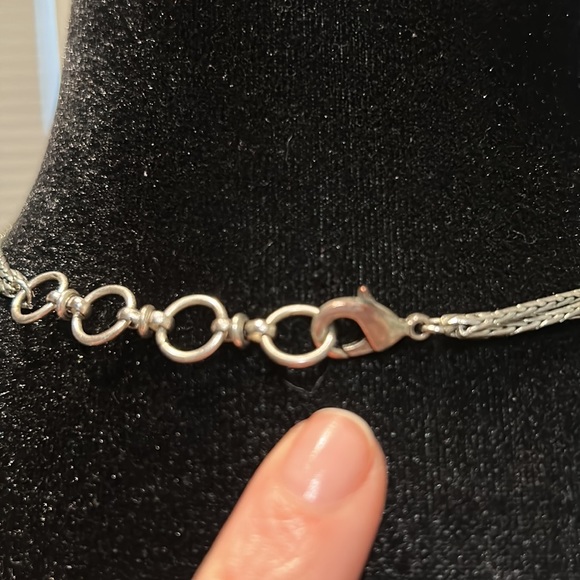 Silver statement necklace - Picture 5 of 6